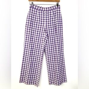 Antik Batik Polly Gingham Trousers Purple
